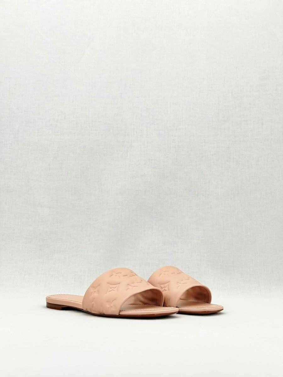 Pre - loved LOUIS VUITTON Revival Beige Size EU 38 Mules at Reems Closet
