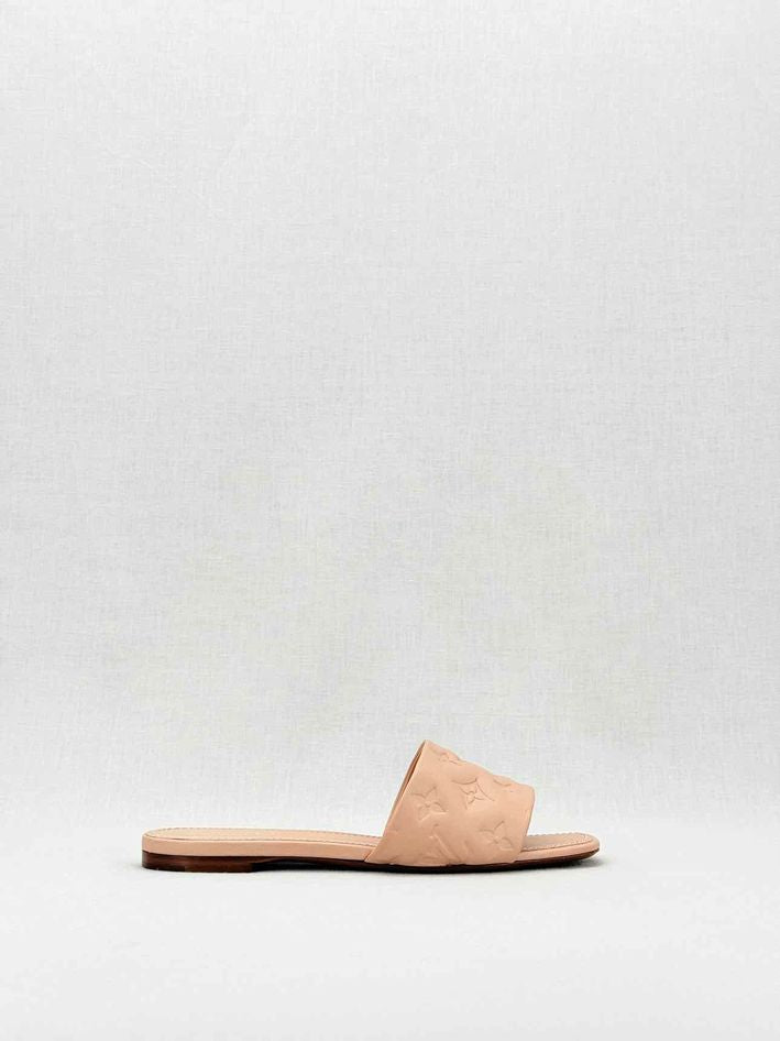 Pre - loved LOUIS VUITTON Revival Beige Size EU 38 Mules at Reems Closet