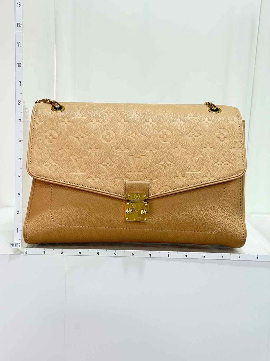 Pre - loved LOUIS VUITTON Saint Germain Beige Monogram Shoulder Bag at Reems Closet