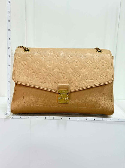 Pre - loved LOUIS VUITTON Saint Germain Beige Monogram Shoulder Bag at Reems Closet