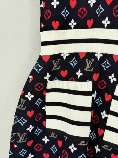 Pre - loved LOUIS VUITTON Size Small Knee Length Dress at Reems Closet