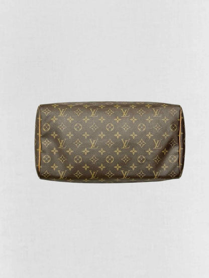 Pre - loved LOUIS VUITTON Speedy 30 Brown Monogram Top Handle at Reems Closet