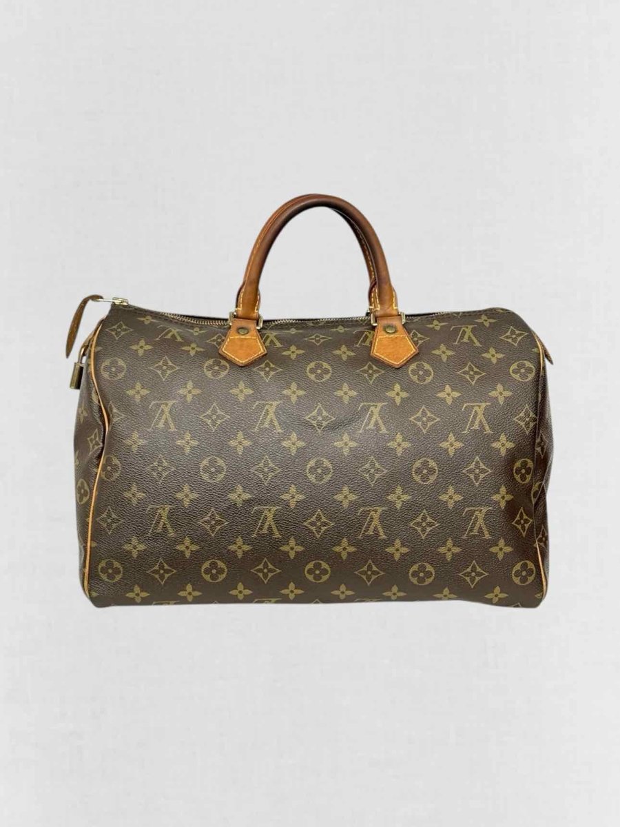 Pre - loved LOUIS VUITTON Speedy 30 Brown Monogram Top Handle at Reems Closet
