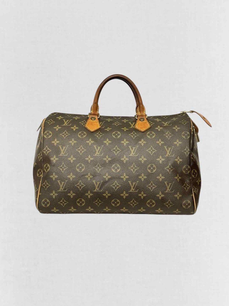 Pre - loved LOUIS VUITTON Speedy 30 Brown Monogram Top Handle at Reems Closet