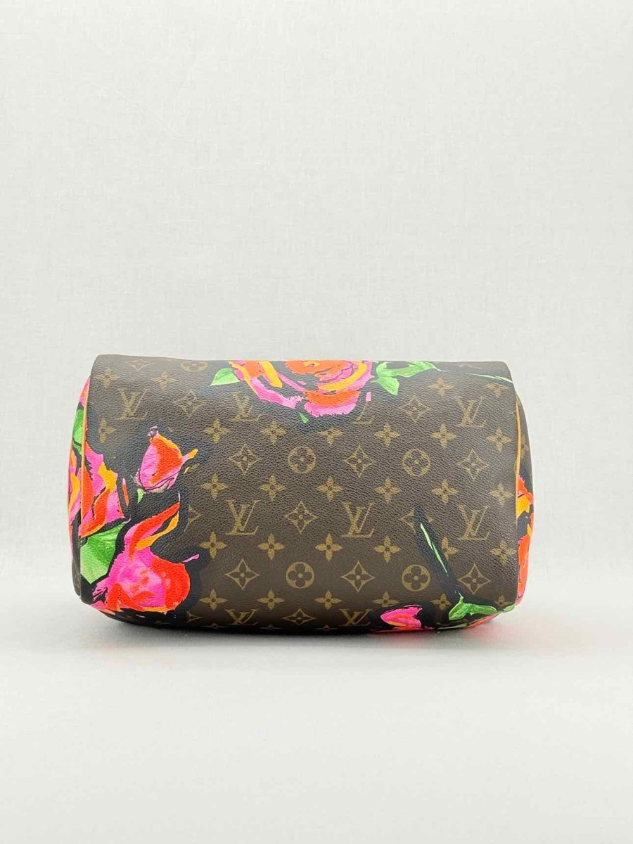 Pre - loved LOUIS VUITTON Speedy 30 Brown Multicolor Top Handle at Reems Closet