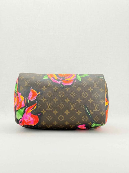 Pre - loved LOUIS VUITTON Speedy 30 Brown Multicolor Top Handle at Reems Closet
