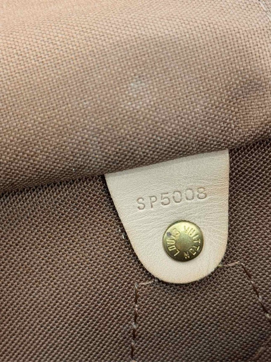 Pre - loved LOUIS VUITTON Speedy 30 Brown Multicolor Top Handle at Reems Closet
