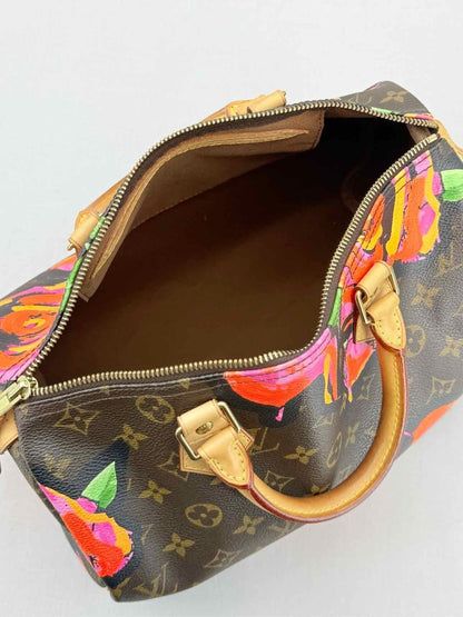 Pre - loved LOUIS VUITTON Speedy 30 Brown Multicolor Top Handle at Reems Closet