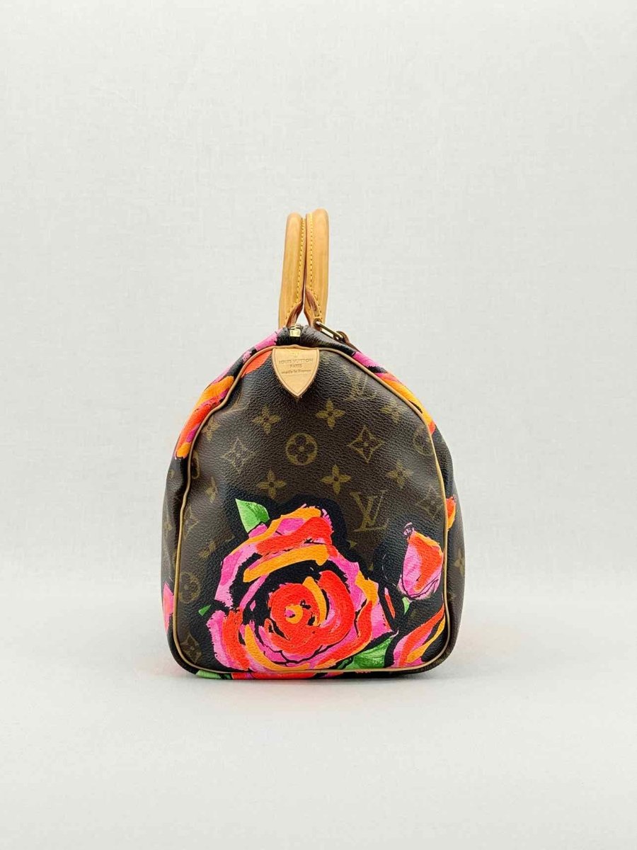 Pre - loved LOUIS VUITTON Speedy 30 Brown Multicolor Top Handle at Reems Closet