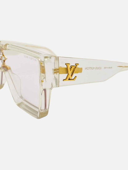 Pre - loved LOUIS VUITTON Transparent Monogram Sunglasses at Reems Closet