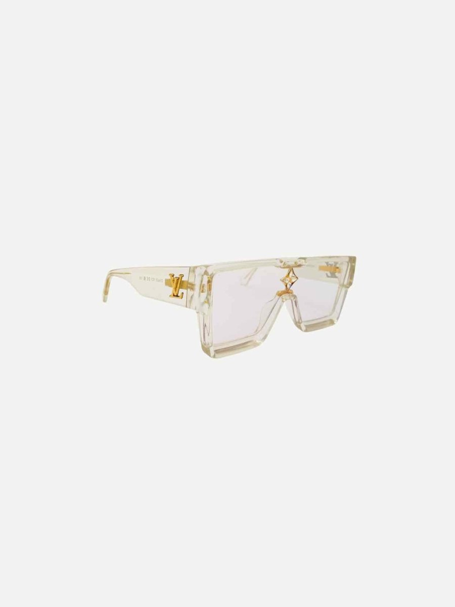 Pre - loved LOUIS VUITTON Transparent Monogram Sunglasses at Reems Closet