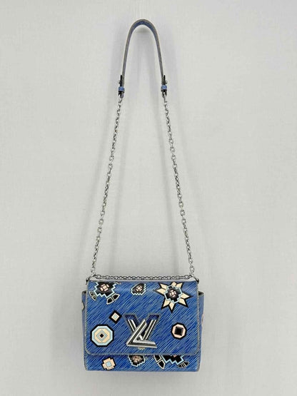 Pre - loved LOUIS VUITTON Twist Azteque Blue Multicolor Crossbody at Reems Closet