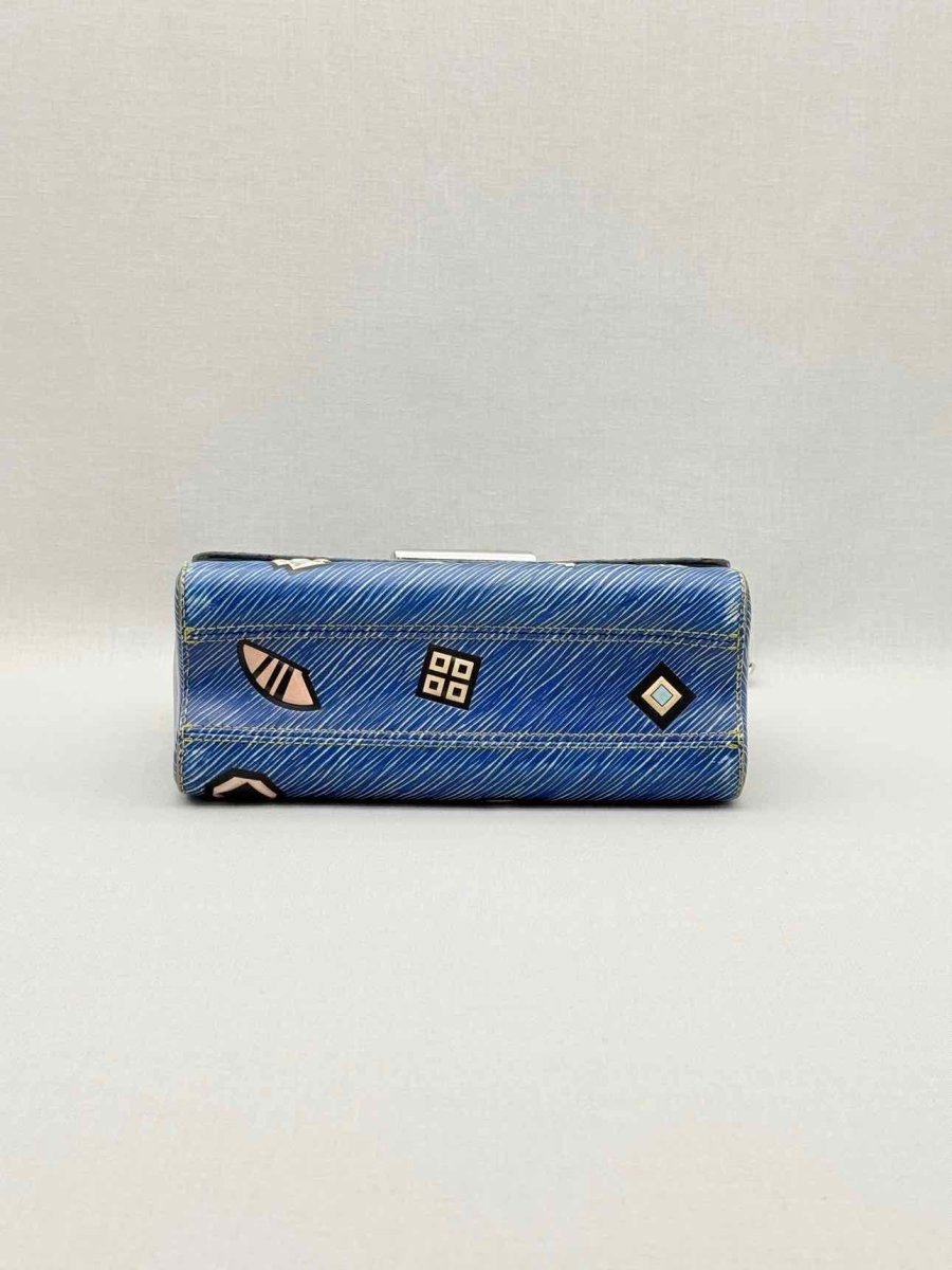 Pre - loved LOUIS VUITTON Twist Azteque Blue Multicolor Crossbody at Reems Closet