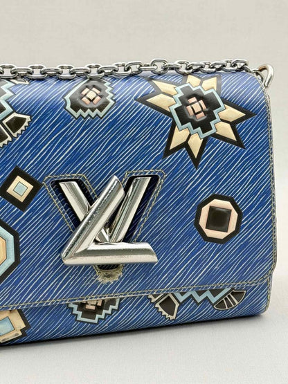 Pre - loved LOUIS VUITTON Twist Azteque Blue Multicolor Crossbody at Reems Closet