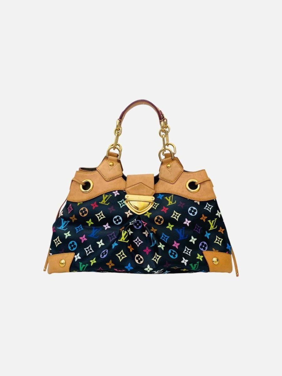 Pre - loved LOUIS VUITTON Ursula Black Multicolor Top Handle at Reems Closet