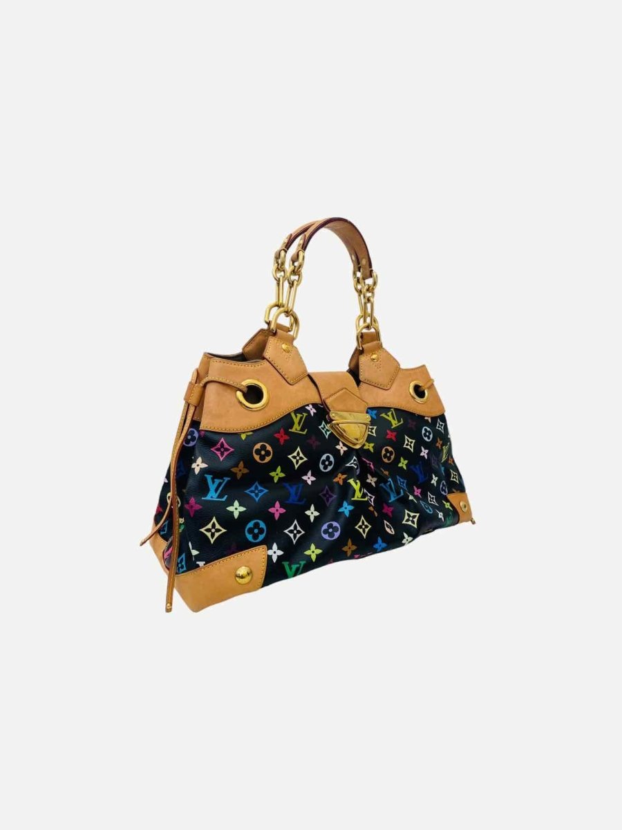 Pre - loved LOUIS VUITTON Ursula Black Multicolor Top Handle at Reems Closet