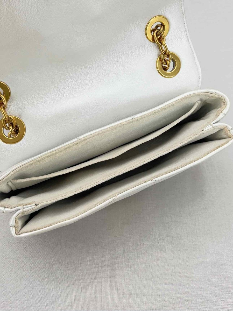 Pre - loved LOUIS VUITTON Wave Silver Quilted Shoulder Bag at Reems Closet