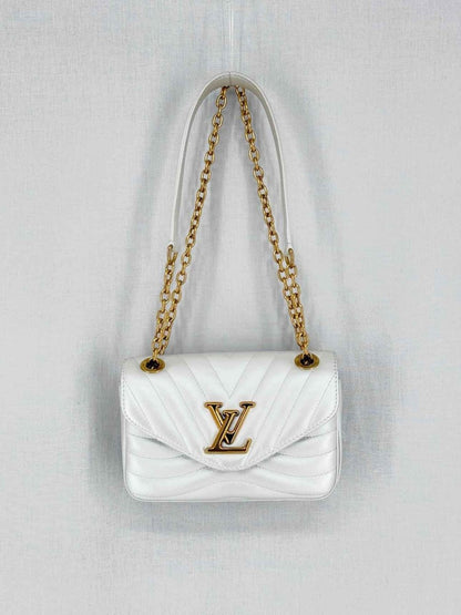 Pre - loved LOUIS VUITTON Wave Silver Quilted Shoulder Bag at Reems Closet