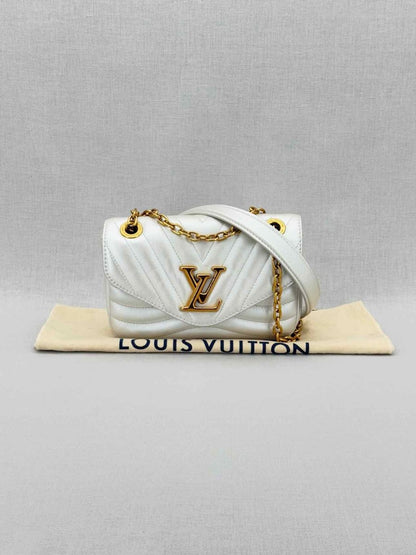Pre - loved LOUIS VUITTON Wave Silver Quilted Shoulder Bag at Reems Closet