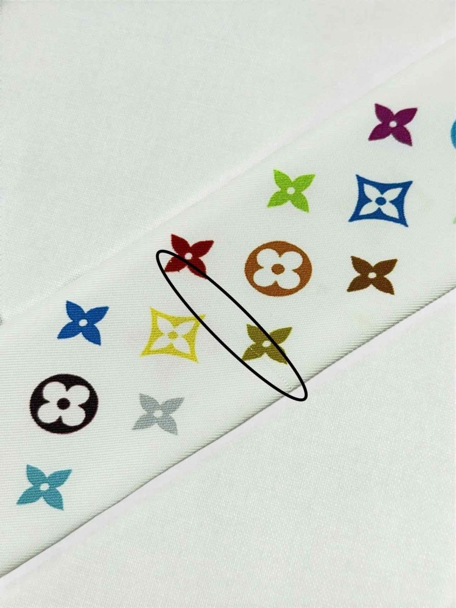 Pre - loved LOUIS VUITTON White Multicolor Monogram Twill at Reems Closet