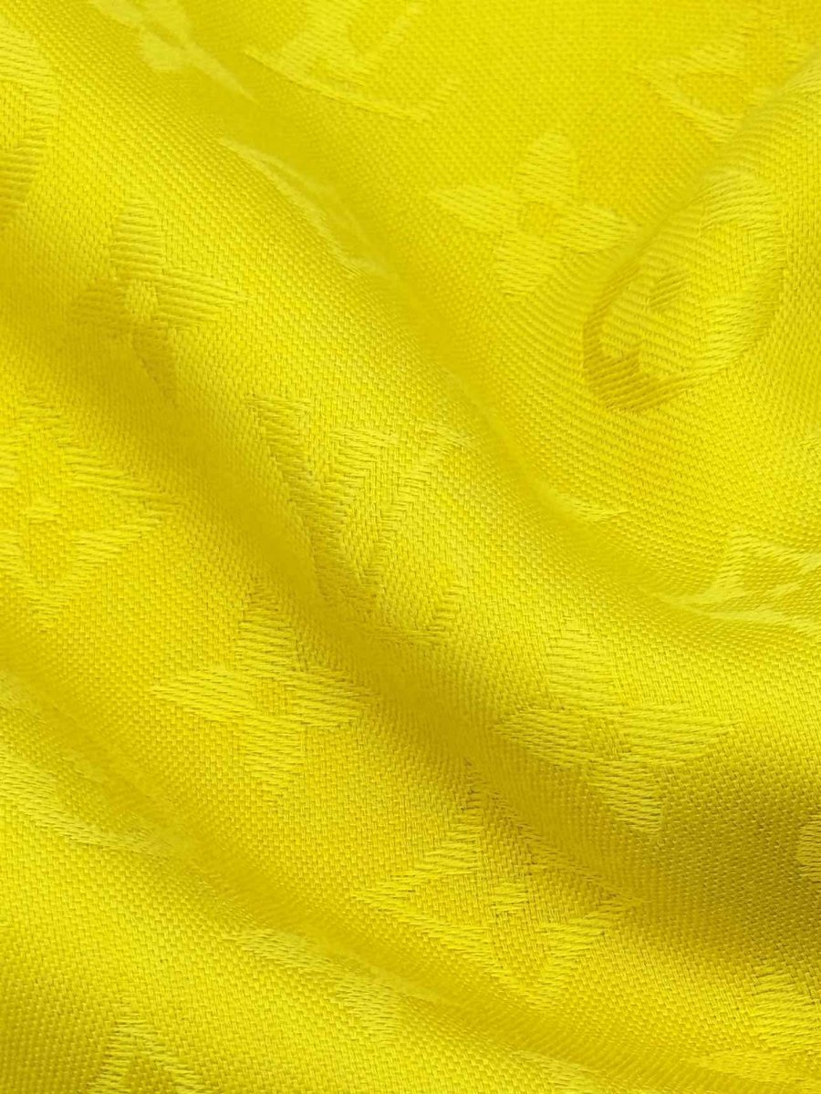 Pre - loved LOUIS VUITTON Yellow Monogram Scarf at Reems Closet