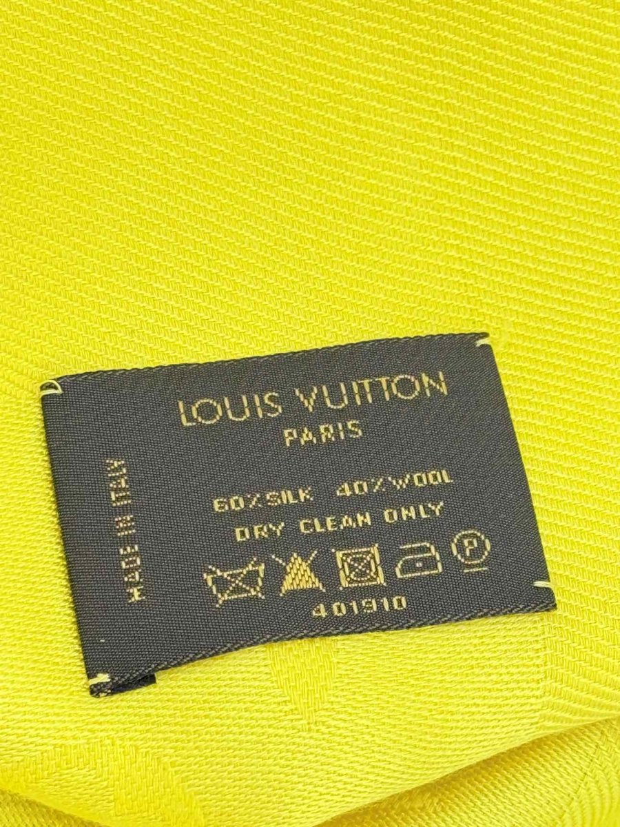 Pre - loved LOUIS VUITTON Yellow Monogram Scarf at Reems Closet