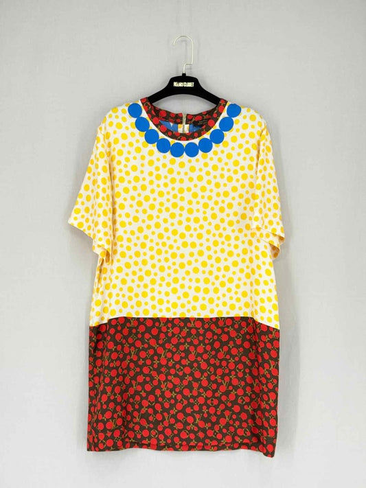Pre - loved LOUIS VUITTON Yellow Multicolor Size US 4 Short Dress at Reems Closet
