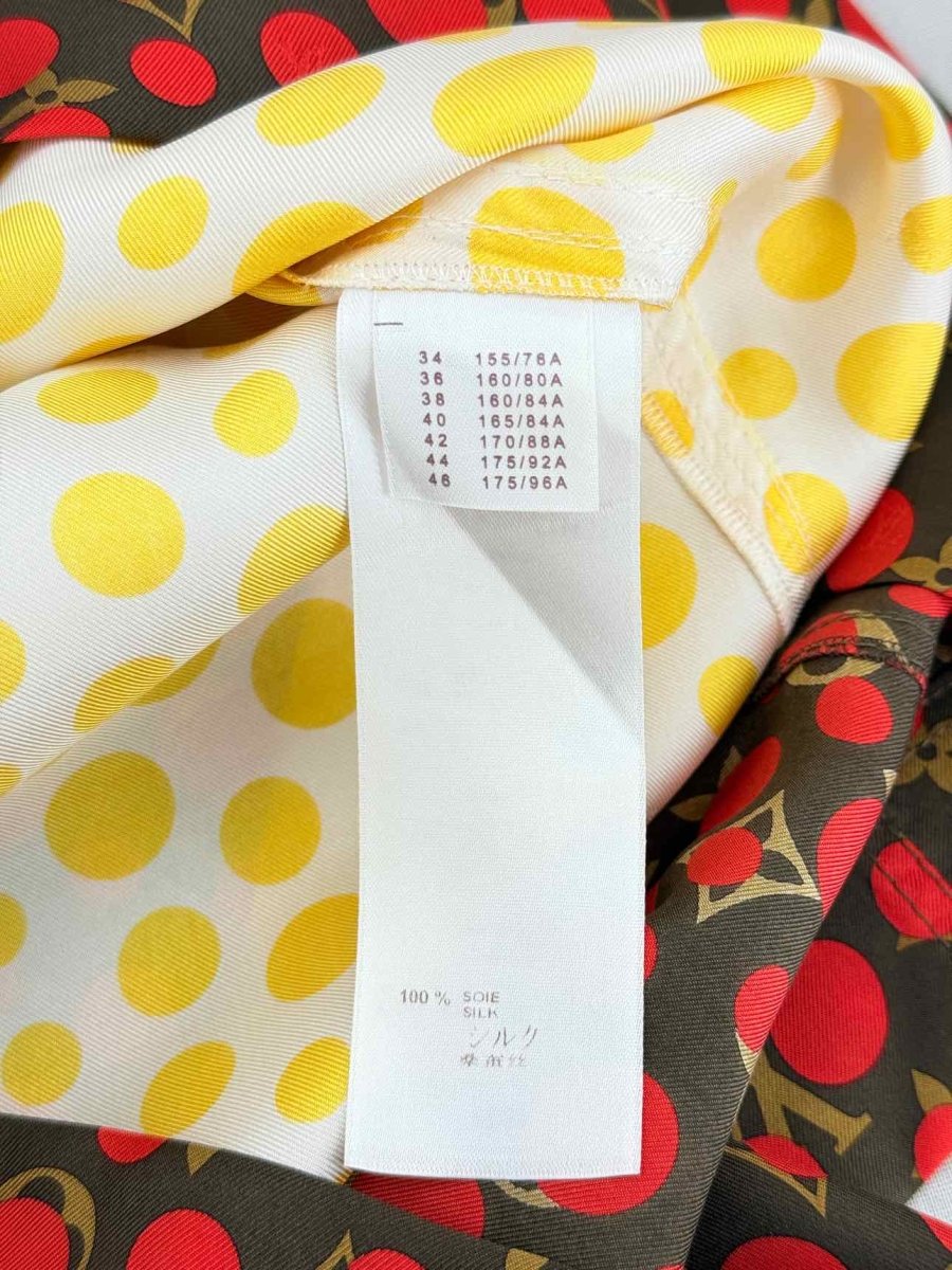 Pre - loved LOUIS VUITTON Yellow Multicolor Size US 4 Short Dress at Reems Closet