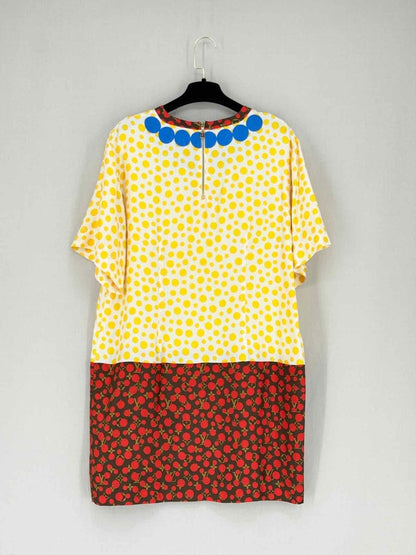 Pre - loved LOUIS VUITTON Yellow Multicolor Size US 4 Short Dress at Reems Closet