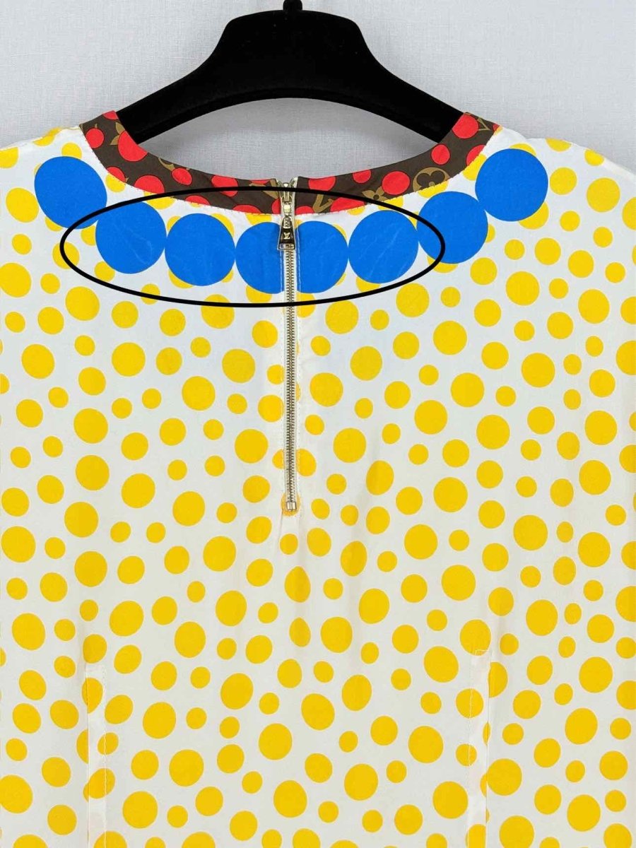 Pre - loved LOUIS VUITTON Yellow Multicolor Size US 4 Short Dress at Reems Closet