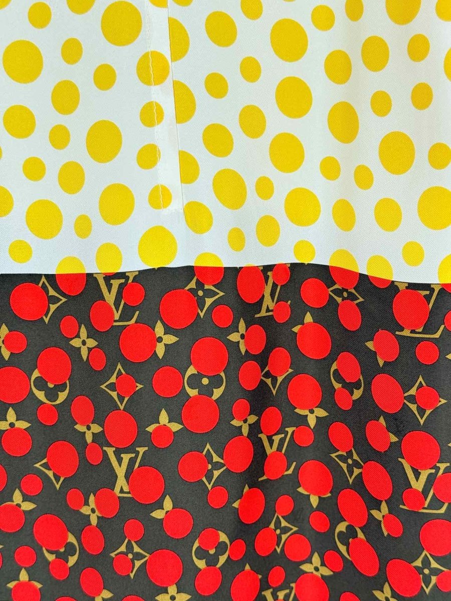 Pre - loved LOUIS VUITTON Yellow Multicolor Size US 4 Short Dress at Reems Closet