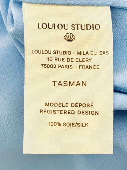 Pre - loved LOULOU STUDIO Blue Size Large Midi Dress at Reems Closet