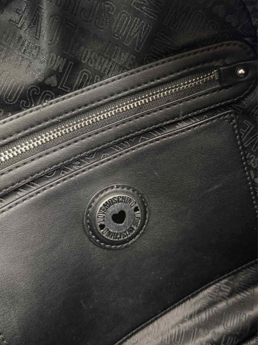 Pre-loved LOVE MOSCHINO Black Backpack at Reems Closet