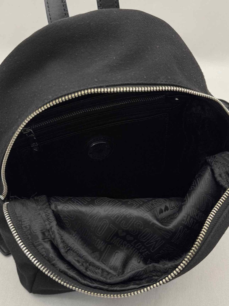 Pre-loved LOVE MOSCHINO Black Backpack at Reems Closet