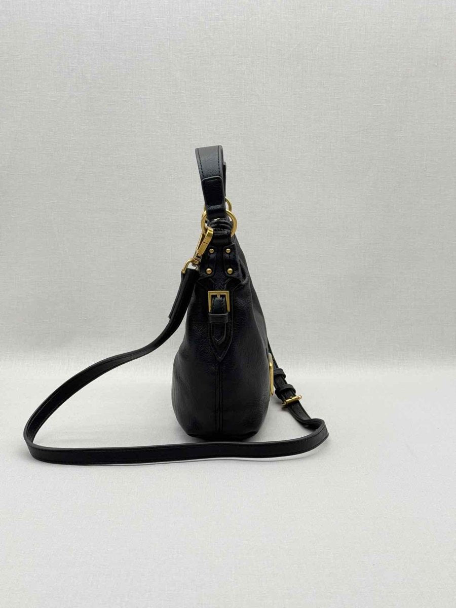 Pre - loved LOVE MOSCHINO Black Hobo bag at Reems Closet