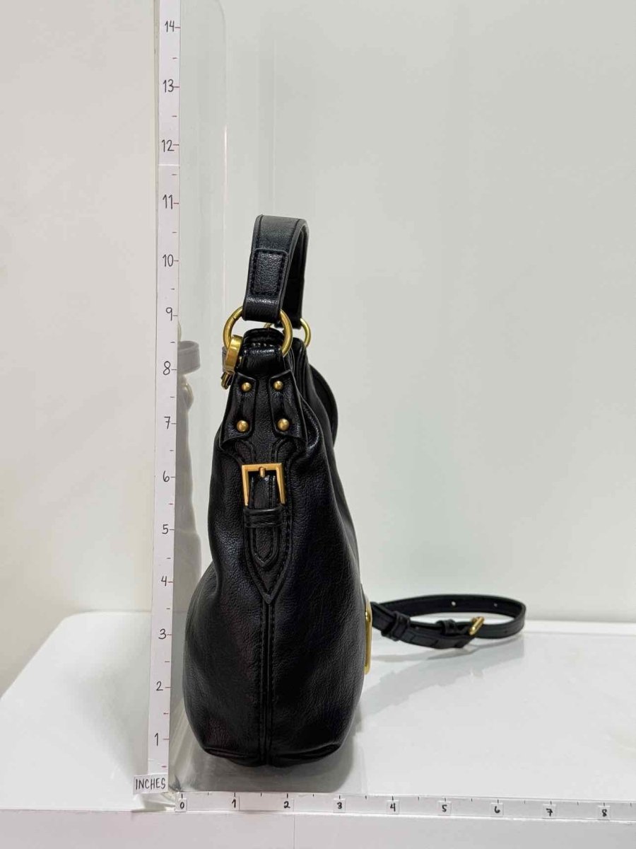Pre - loved LOVE MOSCHINO Black Hobo bag at Reems Closet