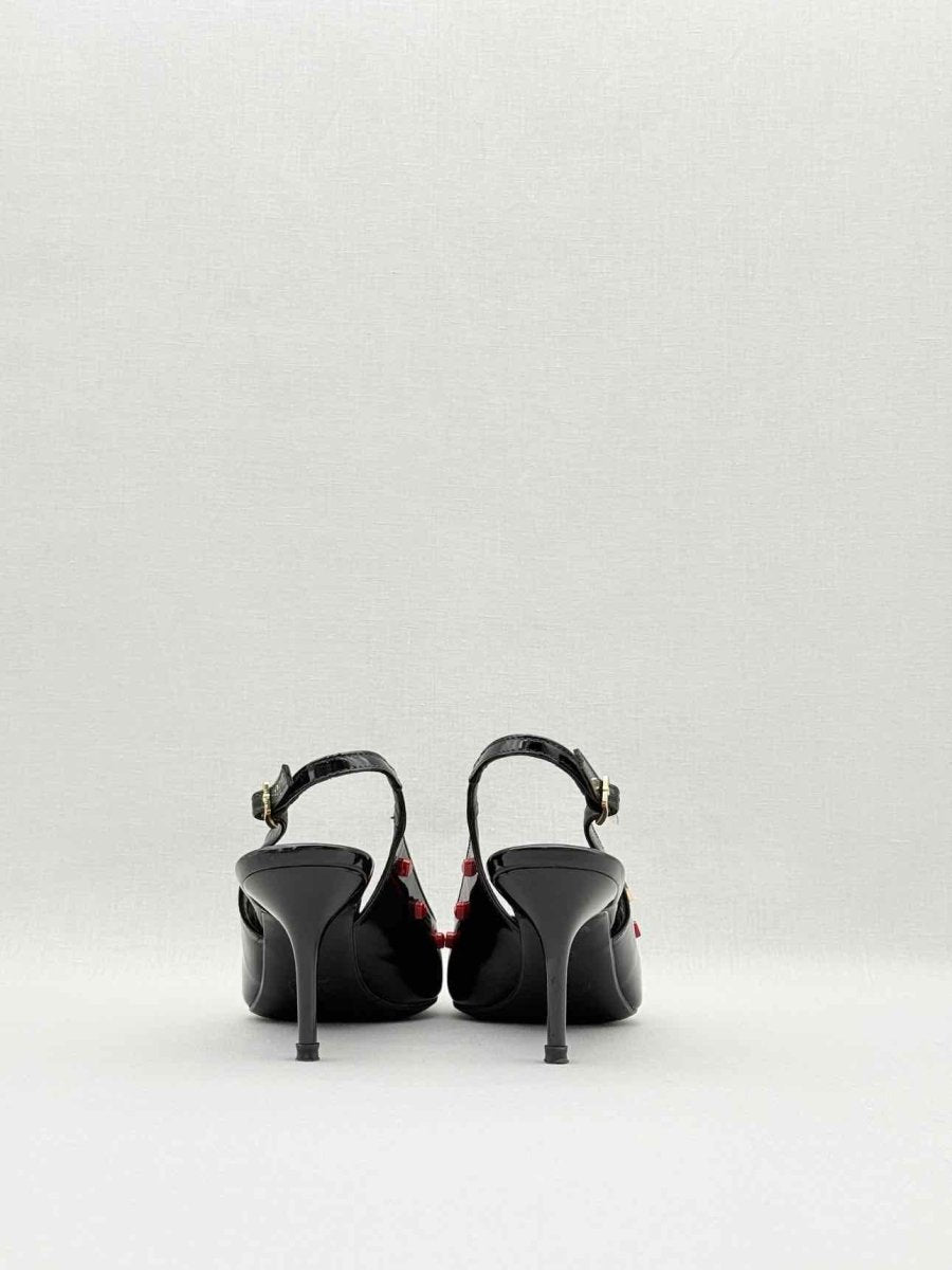Pre - loved LOVE MOSCHINO Black Size EU 39 Slingbacks at Reems Closet