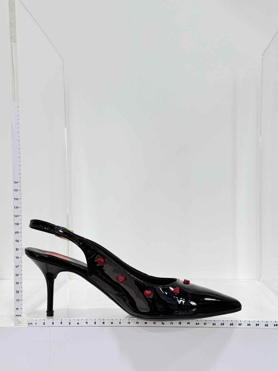 Pre - loved LOVE MOSCHINO Black Size EU 39 Slingbacks at Reems Closet