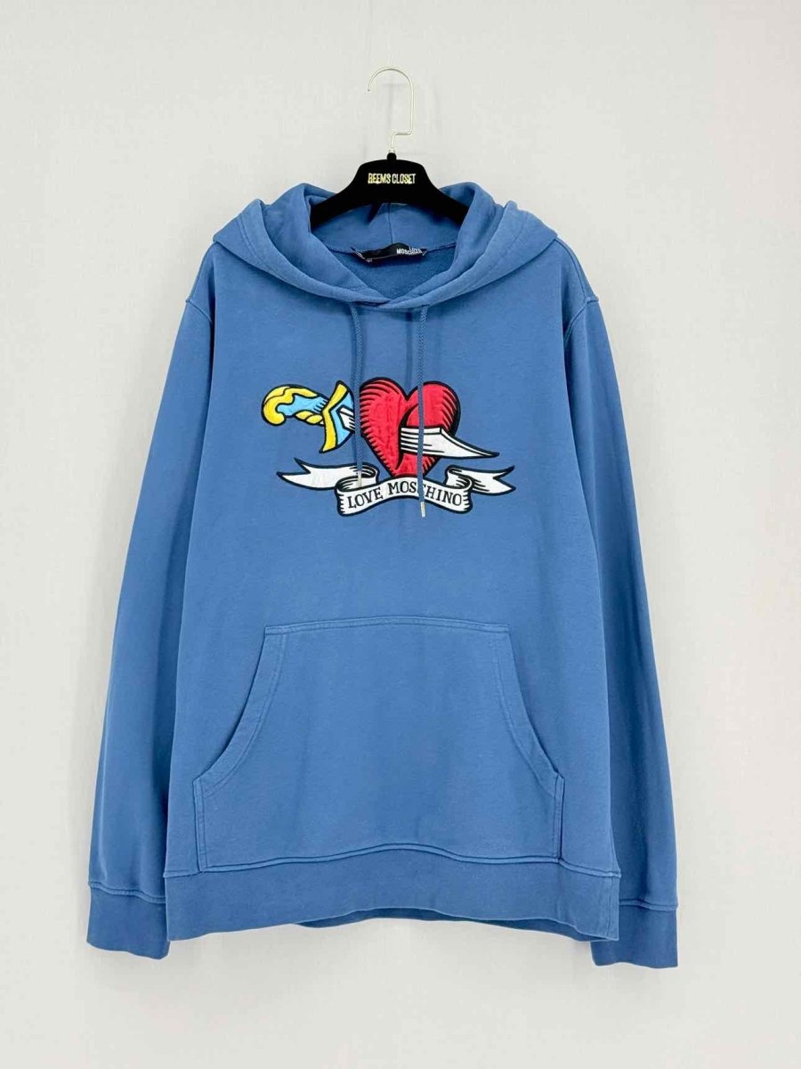 Pre - loved LOVE MOSCHINO Blue Size XXLarge Sweatshirt at Reems Closet