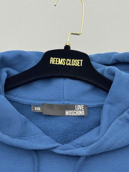 Pre - loved LOVE MOSCHINO Blue Size XXLarge Sweatshirt at Reems Closet