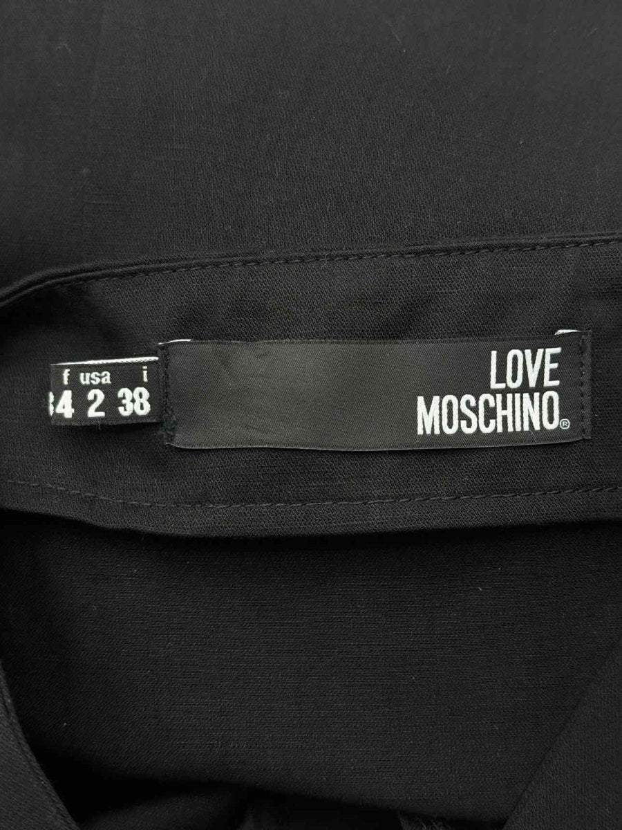 Pre - loved LOVE MOSCHINO Cross Strap Black Size US 2 Long Dress at Reems Closet