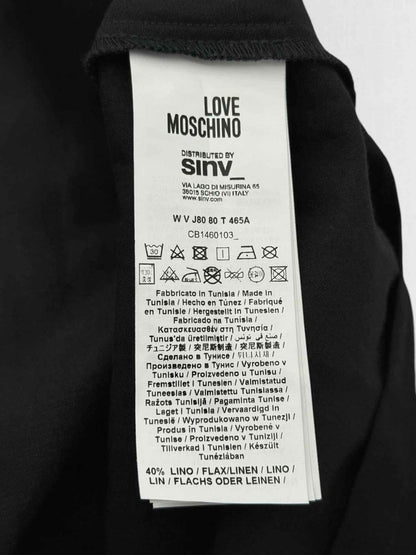 Pre - loved LOVE MOSCHINO Cross Strap Black Size US 2 Long Dress at Reems Closet