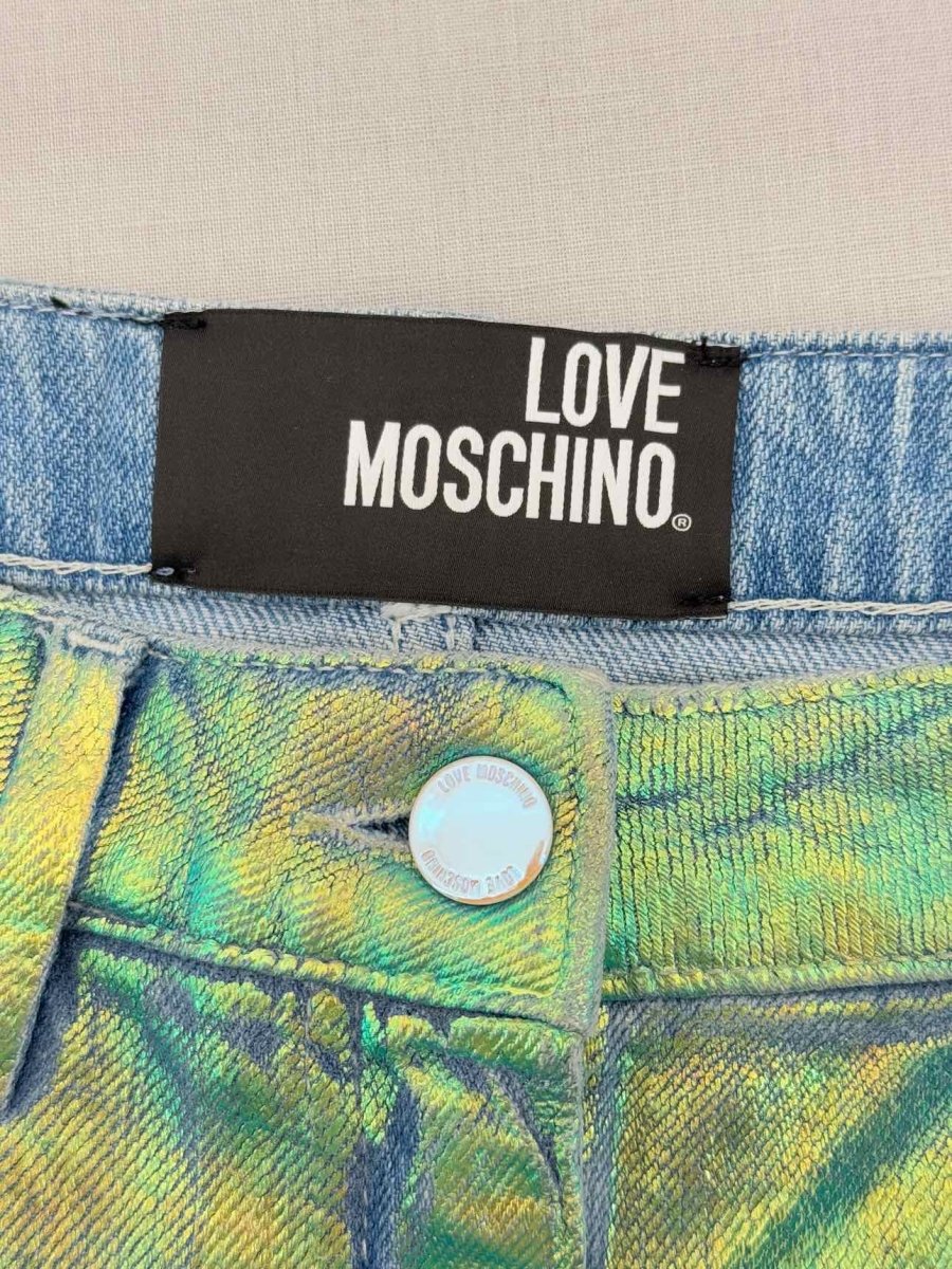 Pre - loved LOVE MOSCHINO Metallic Green Size US 2 Outfit Set at Reems Closet
