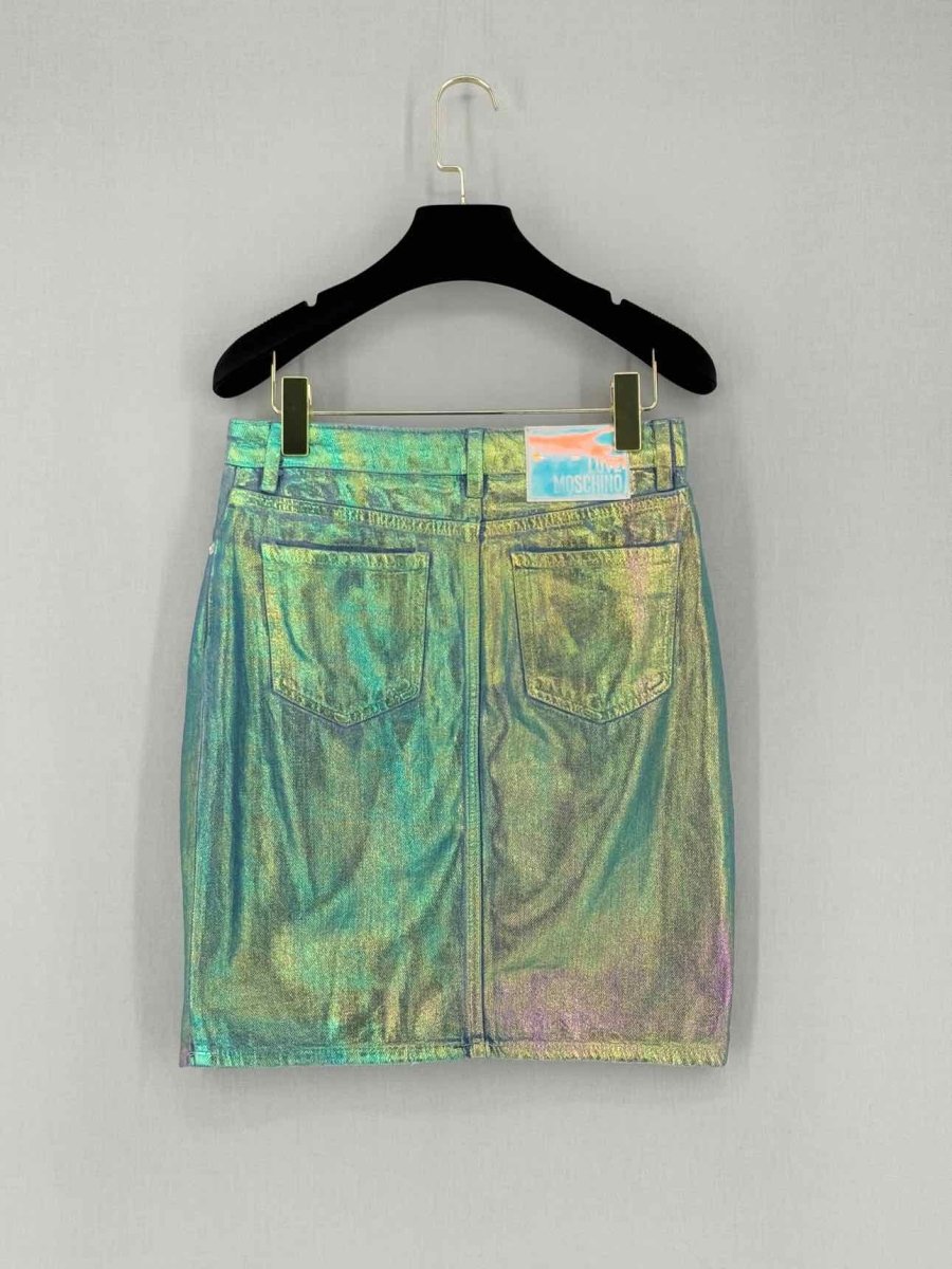 Pre - loved LOVE MOSCHINO Metallic Green Size US 2 Outfit Set at Reems Closet