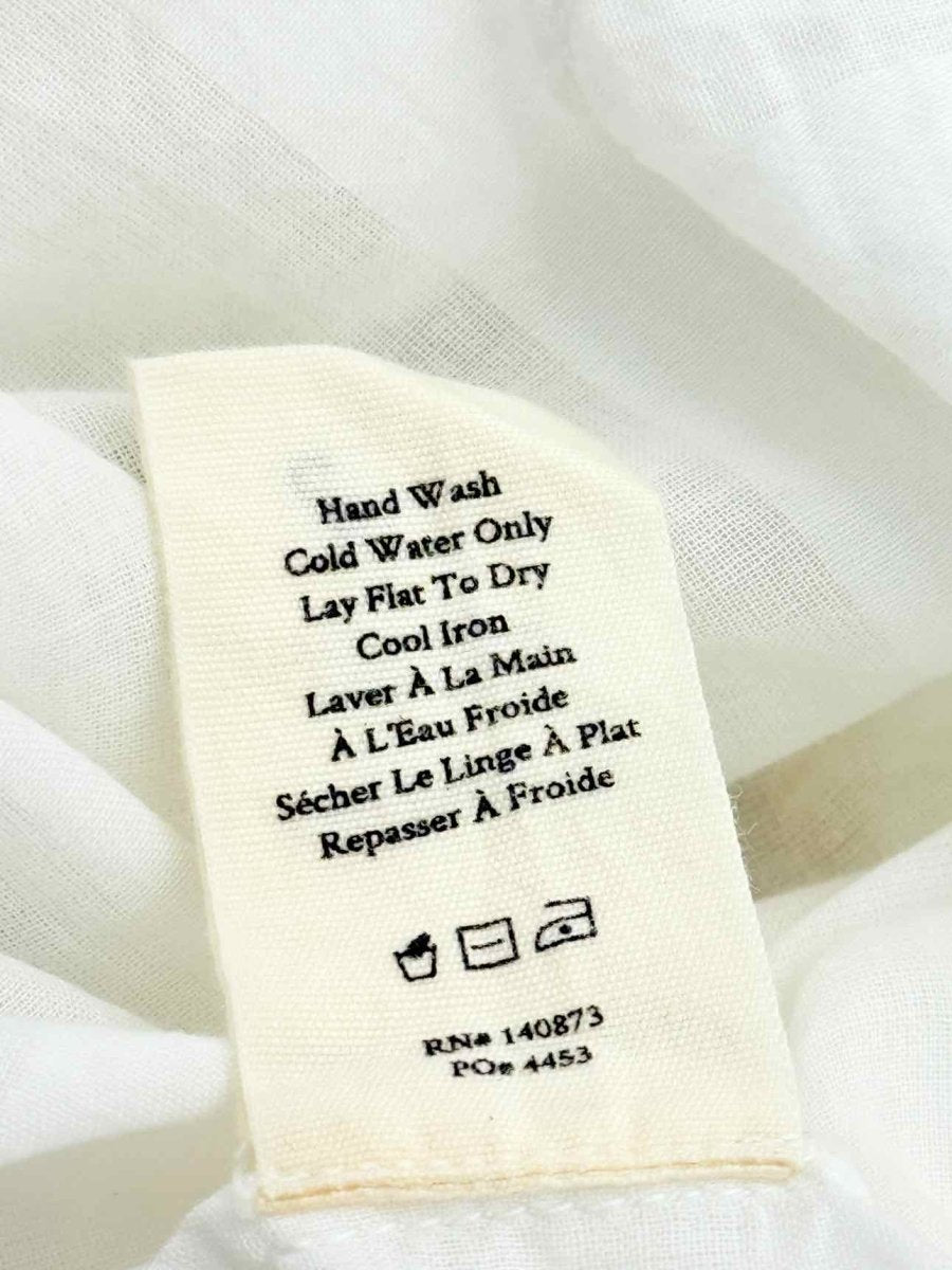 Pre - loved LOVE SHACK FANCY Rhonda White Size Medium Blouse at Reems Closet