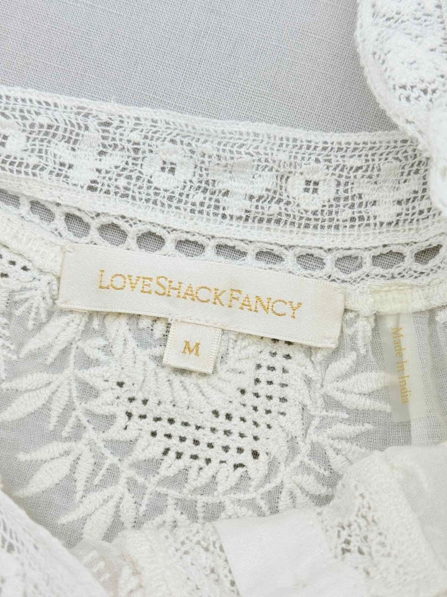 Pre - loved LOVE SHACK FANCY Sully Off - white Size Medium Top at Reems Closet
