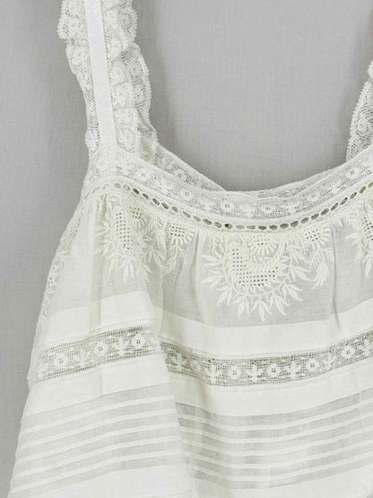 Pre - loved LOVE SHACK FANCY Sully Off - white Size Medium Top at Reems Closet