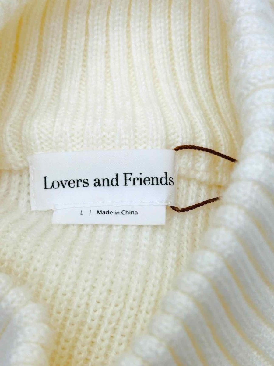 Pre - loved LOVERS AND FRIENDS Cream Tattered Jumper at Reems Closet