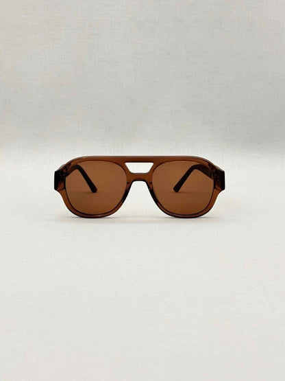 Pre-loved LU GOLDIE Brown Sunglasses at Reems Closet