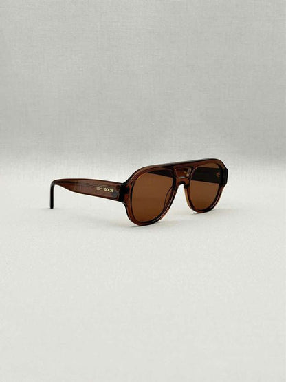 Pre-loved LU GOLDIE Brown Sunglasses at Reems Closet
